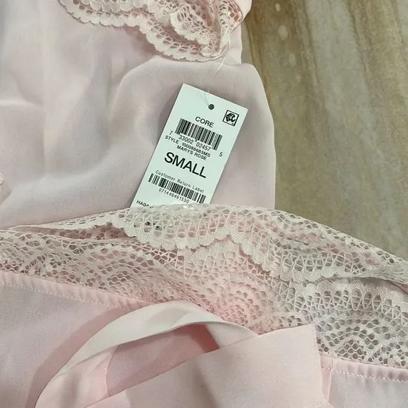 Inc International Concepts Lace Trim Short Robe-S - Picture 6 of 10